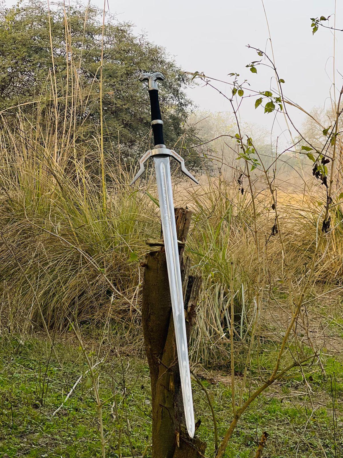 Handmade Stainless Steel Witcher Sword – Geralt of Rivia's Legendary Sword - Damascus Kings