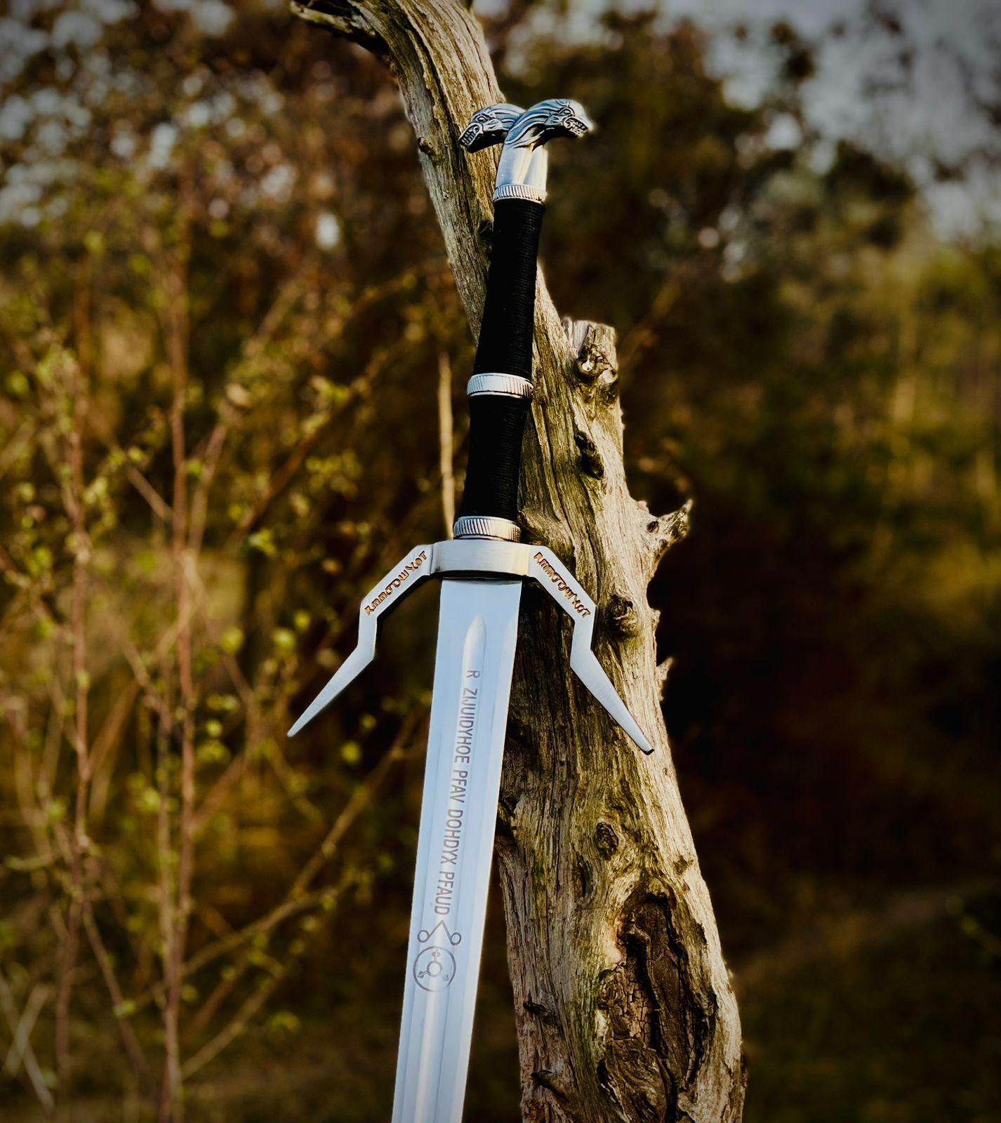 Handmade Stainless Steel Witcher Sword – Geralt of Rivia's Legendary Sword - Damascus Kings