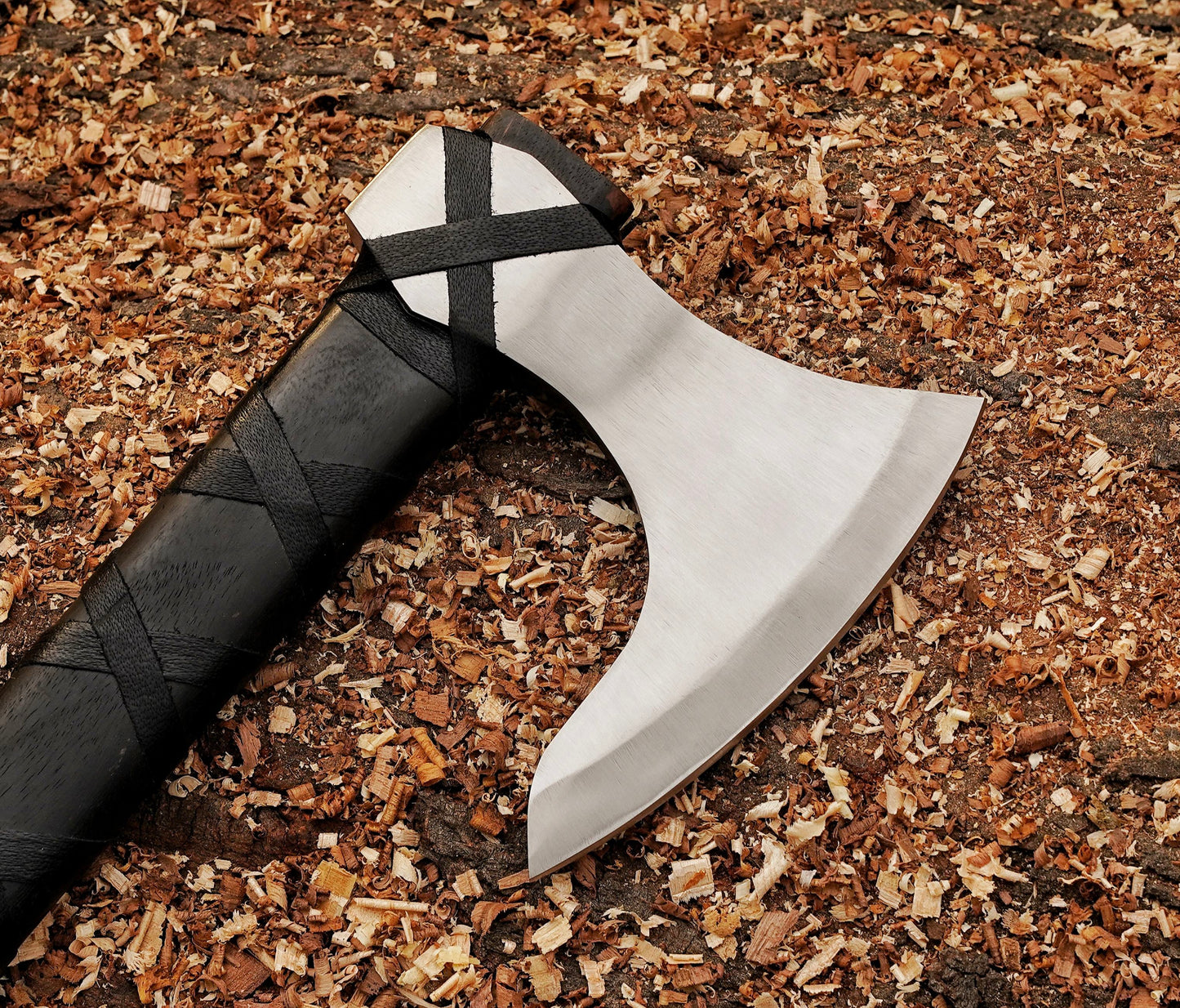 20" RAGNAR VIKING AXE Forged Camping Axe - Damascus Kings