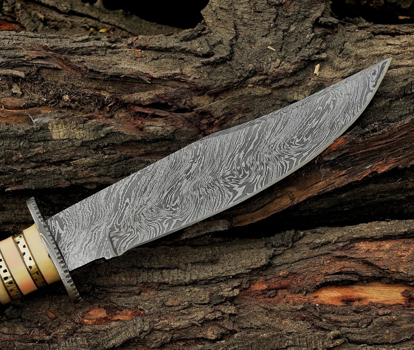 Damascus Bowie Knives | Hand made Damascus Bowie Knife - Damascus Kings