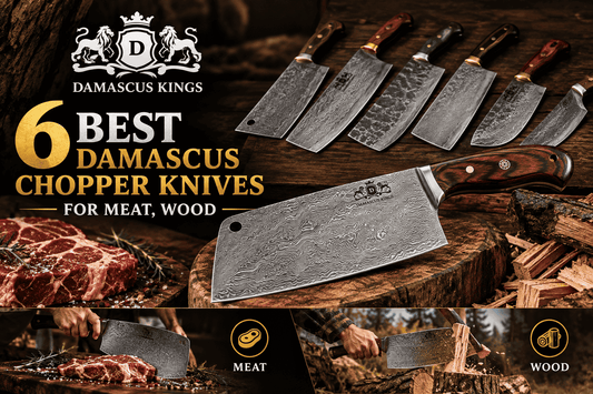6 Best Damascus Chopper Knives for Meat, Wood