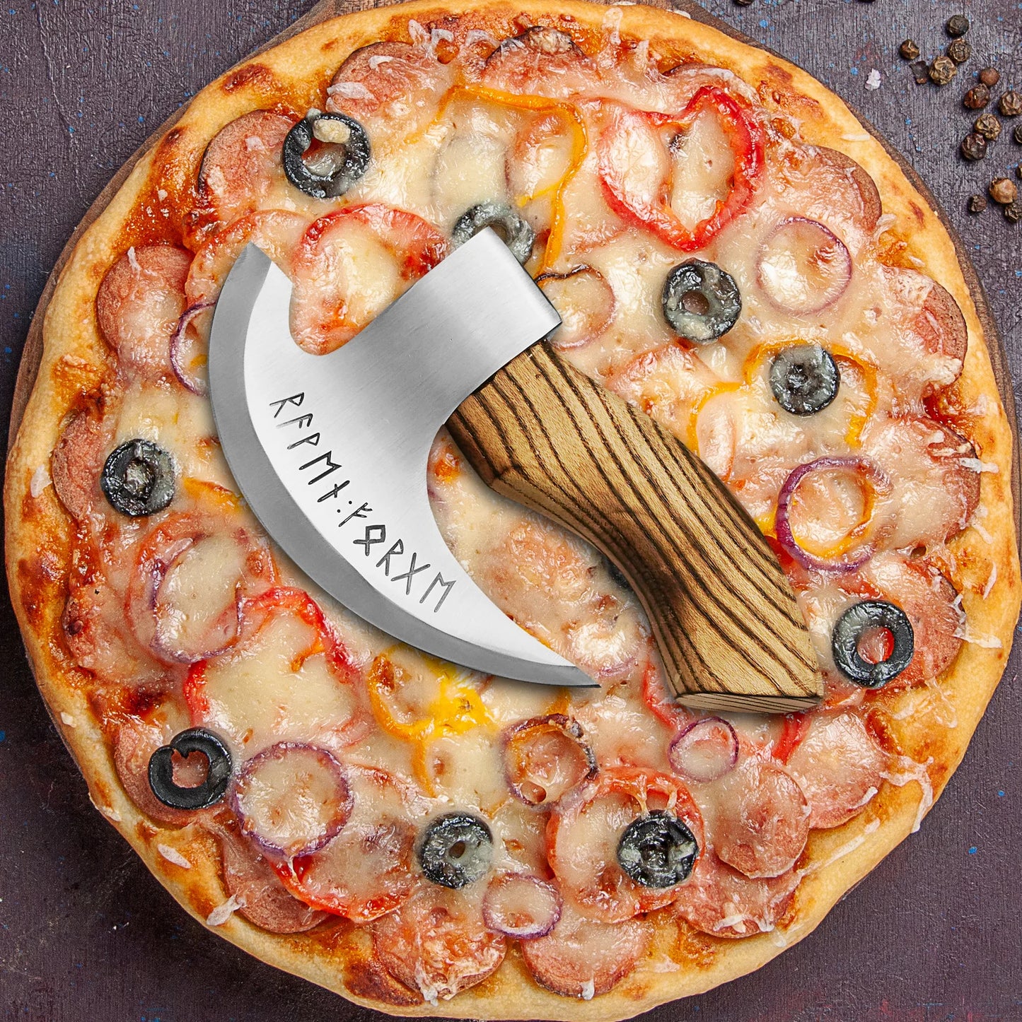 Handmade J2 Steel Pizza Cutter