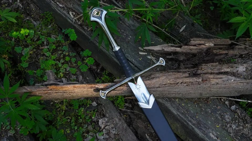 Decorative King Elessar Sword Replica, Fantasy Ranger Sword Prop, Decorative Collectible Blade for Display & Cosplay | Birthday Gift for Him